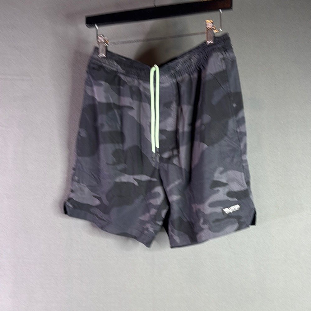 Hollister Gray Camo Shorts/Trunks with‎ Black Accents size medium